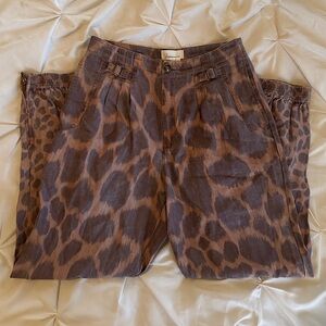Anthropologie Tamarind Trouser Giraffe Animal Joggers Size 6